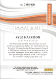 2023 Kyle Harrison Panini Immaculate Collection CLEARLY MATERIAL SIGNATURE AUTO 39/99 JERSEY AUTOGRAPH #CMS-KH San Francisco Giants