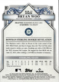 2024 Bryan Woo Bowman Sterling ROOKIE REFRACTOR 169/199 RC #BSR-21 Seattle Mariners
