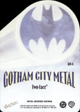 2025 Two-Face Skybox Metal Universe Batman GOTHAM CITY METAL #GM-4