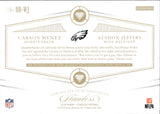 2018 Carson Wentz Alshon Jeffery Panini Flawless DUAL DIAMOND PATCH 7/20 #DD-WJ Philadelphia Eagles