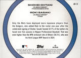 2025 Shohei Ohtani Roki Sasaki Topps Dynamic Duos PINK FOIL #DD-15 Los Angeles Dodgers
