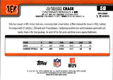 2025 Ja'Marr Chase Topps Chrome LIGHTBOARD LOGO REFRACTOR VARIATION SP! #58 Cincinnati Bengals