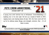 2023 Pete Crow-Armstrong Bowman Chrome BOWMAN SCOUTS TOP 100 #21 #BTP-21 Chicago Cubs 1