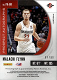2020-21 Malachi Flynn Panini Prizm Draft Picks PROSPECT PURPLE ICE PRIZM ROOKIE AUTOGRAPH 87/99 RC AUTO #PA-MF San Diego State Aztecs