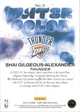 2023-24 Shai Gilgeous-Alexander Panini Court Kings WATER COLOR #9 Oklahoma City Thunder