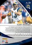 2019 Kurt Warner Panini Spectra GOLD PRIZM 9/10 DIE-CUT #124 St. Louis Rams