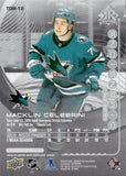2024-25 Macklin Celebrini Upper Deck EXTENDED SERIES TRIPLE DIMENSIONS REFLECTIONS ROOKIE RC #TDR-12 San Jose Sharks 3