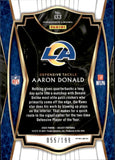 2020 Aaron Donald Panini Select PREMIER LEVEL TRI-COLOR PRIZM 55/199 #133 Los Angeles Rams