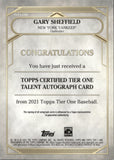 2021 Gary Sheffield Topps Tier One TIER ONE TALENT AUTOGRAPH 83/300 AUTO #T1TA-GSH New York Yankees