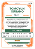 2026 Tomoyuki Sugano Panini Donruss Optic ORANGE SCOPE PRIZM 50/79 #56 Baltimore Orioles