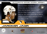 2001-02 Jaromir Jagr Pacific GAME-WORN JERSEY 136/210 #27 Pittsburgh Penguins