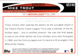 2012 Mike Trout Topps Update ALL-STAR GAME GOLD 329/2012 #US144 Anaheim Angels