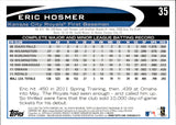 2012 Eric Hosmer Topps IN DUGOUT POSING WITH TEAMMATES SP PHOTO VARIATION #35 Kansas City Royals
