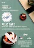 2024 Freddie Freeman Topps HOLIDAY MEGA RELIC JERSEY #RC-FF Los Angeles Dodgers