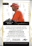 2022 Jordan Walker Leaf Trinity GREEN FOIL AUTOGRAPH 8/15 AUTO #BA-JW1 St. Louis Cardinals