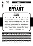 2015-16 Kobe Bryant Panini NBA Hoops #172 Los Angeles Lakers