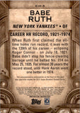 2015 Babe Ruth Topps UPDATE SERIES ETCHED IN HISTORY #EIH-5 New York Yankees