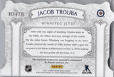 2013-14 Jacob Trouba Panini Crown Royale HEIRS TO THE THRONE ROOKIE PATCH 18/25 #HT-JTR Winnipeg Jets