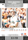 2007 John Elway Dan Marino Topps Co-Signers 63/99 #40 Denver Broncos Miami Dolphins