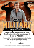 2024 Lee Majors Leaf Exotic Military AUTO AUTOGRAPH 2/5 #MA-LM1 The Six Million Dollar Man