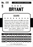 2015-16 Kobe Bryant Panini NBA Hoops #172 Los Angeles Lakers