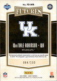 2022 Wan'Dale Robinson Panini Legacy FUTURES DRAFT ROOKIE AUTOGRAPH JERSEY PATCH RC AUTO 84/100 #FD-WR New York Giants Kentucky Wildcats