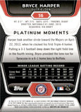 2012 Bryce Harper Bowman Platinum ROOKIE RC #56 Washington Nationals 2