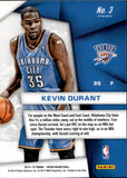 2014-15 Kevin Durant Panini Prizm SUPERSTARS PRIZM #3 Oklahoma City Thunder 2