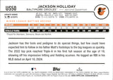 2024 Jackson Holliday Topps Update JACK-O-LANTERN PUMPKIN FOIL ROOKIE RC #US50 Baltimore Orioles