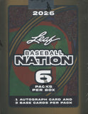 2026 Leaf Baseball Nation Hobby, Box