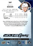 2017-18 Brock Boeser Upper Deck Series 1 YOUNG GUNS ROOKIE RC #247 Vancouver Canucks