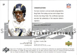 2001 Doug Flutie Upper Deck SP Authentic SIGN OF THE TIMES AUTOGRAPH AUTO #DF San Diego Chargers
