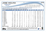 2014 Jose Molina Topps Update Series WITH BROTHER YADIER MOLINA SP PHOTO VARIATION #US-6 Tampa Bay Rays