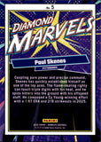 2026 Paul Skenes Panini Donruss DIAMOND MARVELS PURPLE LASER 11/15 #5 Pittsburgh Pirates