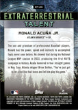 2024 Ronald Acuna Jr. Topps Cosmic Chrome EXTRATERRESTRIAL GREEN SPACE DUST 35/75 #ET-23 Atlanta Braves