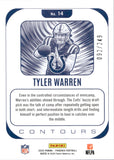 2025 Tyler Warren Panini Phoenix COUNTOURS RED ROOKIE 92/249 RC #14 Indianapolis Colts