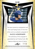 2018 Nico Noerner Leaf Flash ORANGE SPECKLE AUTOGRAPH 7/10 AUTO #BA-NH1 Chicago Cubs