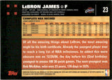 2007-08 LeBron James Topps Chrome #23 Cleveland Cavaliers