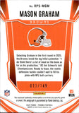 2025 Mason Graham Panini Phoenix ROOKIE PATCH SIGNATURE 13/149 AUTOGRAPH RC AUTO #RPS-MGM Cleveland Browns