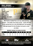 2024 Paul Skenes Topps Stadium Club RED ROOKIE RC #237 Pittsburgh Pirates
