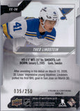 2026-27 Theo Lindstein Upper Deck MVP COLORS & CONTOURS GOLD ROOKIE 35/250 RC #CC-36 St. Louis Blues