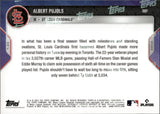 2022 Albert Pujols Topps NOW BLUE 29/49 PASSES 2 HALL-OF-FAMERS WITH 3,027TH CAREER GAME #597 St. Louis Cardinals