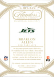 2024 Braelon Allen Panini Flawless ROOKIE FRAME SIGNATURES AUTOGRAPH 13/20 RC AUTO #RFS-BAN New York Jets