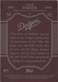 2009 Duke Snider Topps Sterling BURGUNDY 4/10 #25 Brooklyn Dodgers