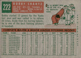 1959 Bobby Shantz Topps #222 New York Yankees BV$10