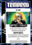 2025 Drew Brees Leaf Optichrome TEMPEST PRISMATIC PLATINUM BLUE AUTO 3/7 AUTOGRAPH #TA-DB2 New Orleans Saints