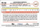 2024 Leonardo Bernal Topps Pro Debut FUCHSIA FOIL 123/199 #PD-164 St. Louis Cardinals