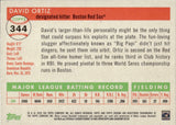 2025 David Ortiz Topps Chrome Platinum TOILE WHITE/GREEN 68/99 #344 Boston Red Sox