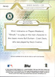 2018 Khris Davis Topps Triple Threads PLAYERS WEEKEND JERSEY RELIC 2/27 #PW-KD Oakland A''s