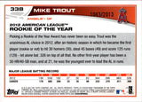 2013 Mike Trout Topps GOLD 1043/2013 #338 Anaheim Angels